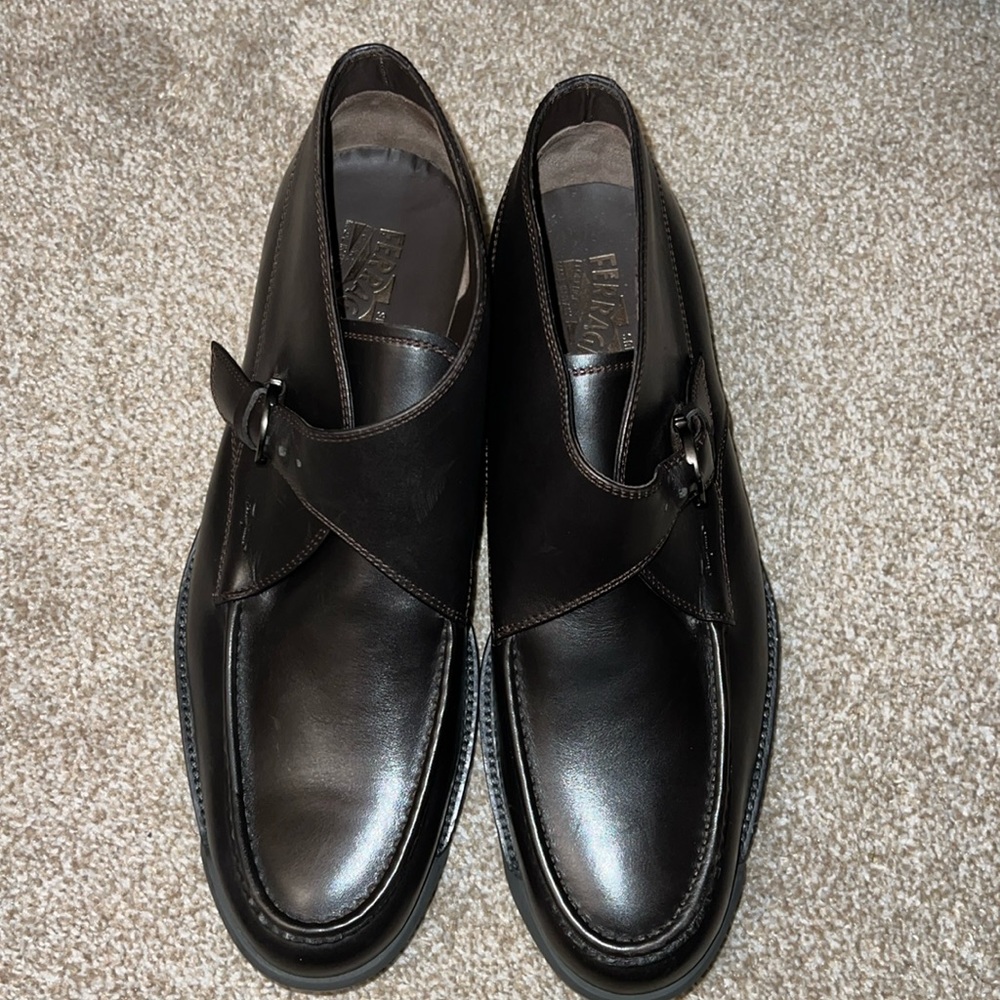 New Ferragamo PERU Leather Fashion Ankle Boots